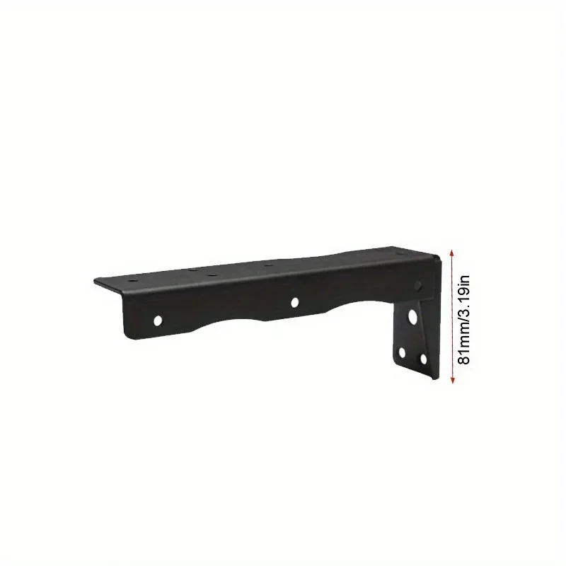 2pcs Wall Mount Floating Shelf Brackets L Bracket for Shelves Heavy Duty Thickened and Widen Hidden Brace Joint Angle Brackets