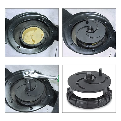 Imagen 2 del producto Herramientas de reparación de automóviles, llave de tapa de tanque de combustible ajustable de 87-170mm, herramienta de extracción de llave inglesa, tapa de bomba de cubierta de aceite