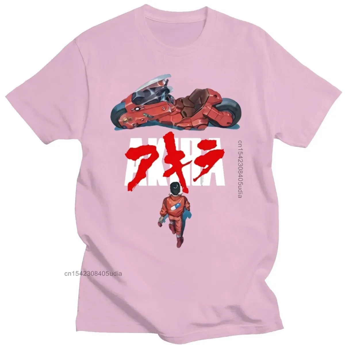 Japanese Akira Synthwave T-Shirt Short Sleeve Spring Summer Men Casual Tshirt Man Hipster Loose Fitness Style T Shirt