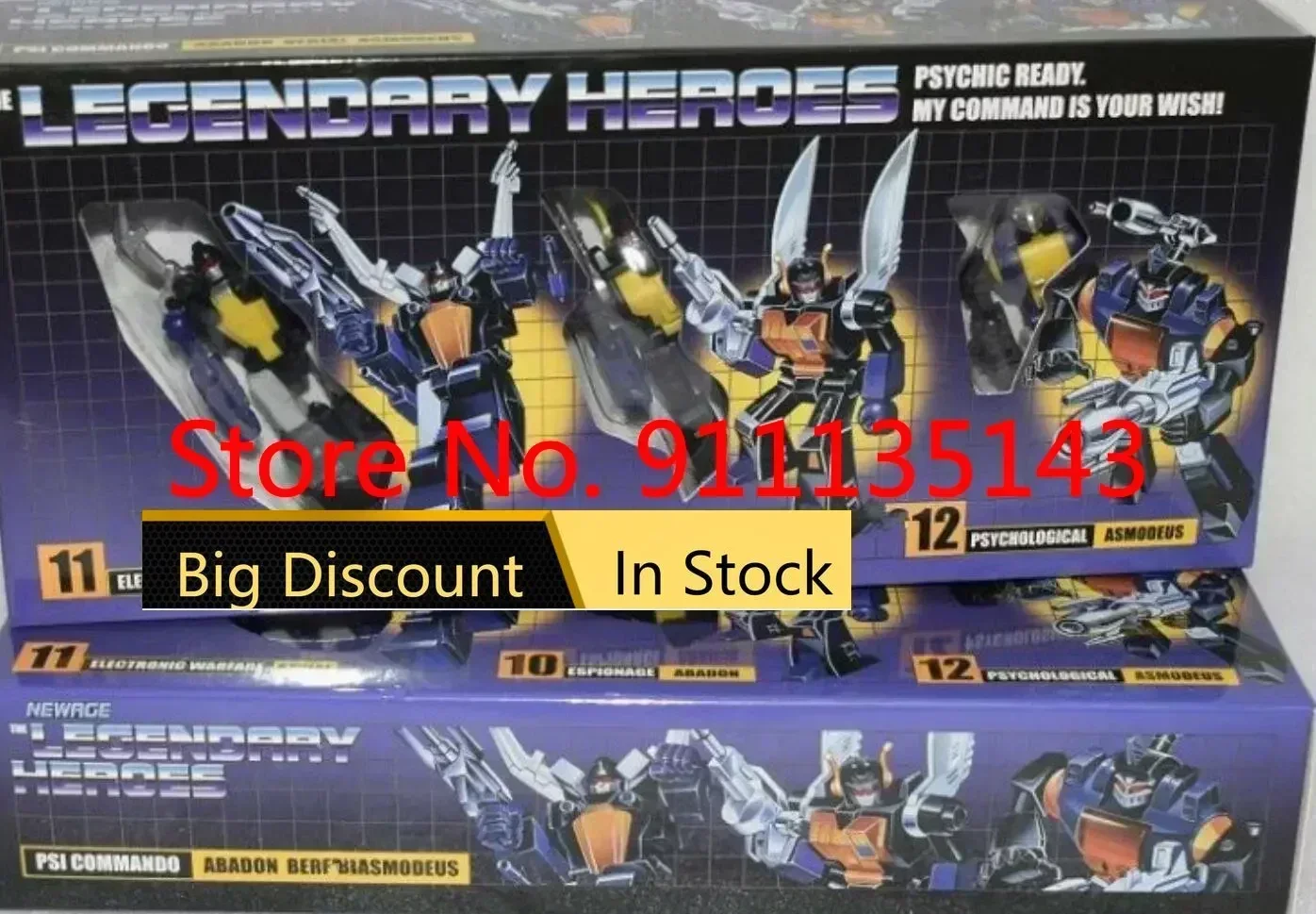 Newage NA H10 H11 H12 Insecticons Set of 3 Abadon Berial Asmodeus In Stock