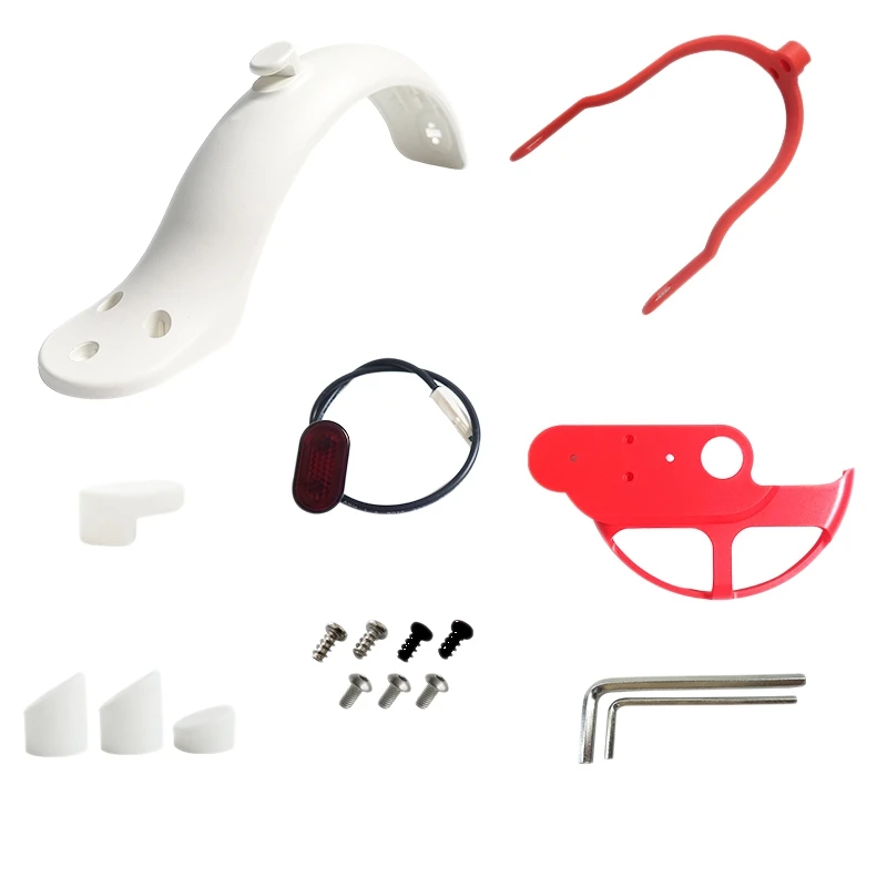 

Scooter Mudguard Bracket Kit Scooter Mud Fender Shock Absorber Guard Taillight For Xiaomi M365 Pro Accessories