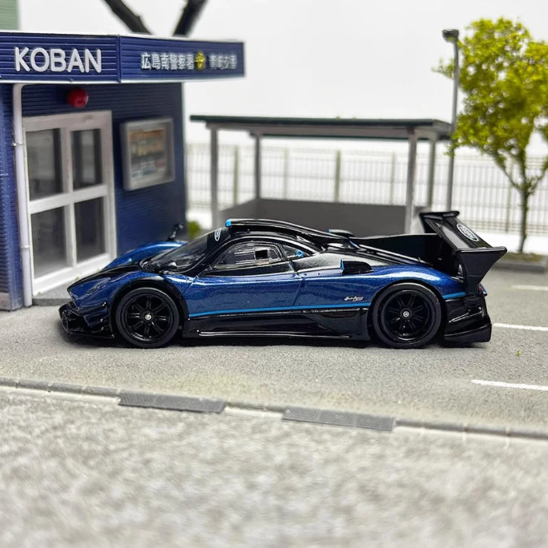 Tarmac Works 1:64 R Zonda سبيكة محاكاة نموذج سيارة مجموعة ثابتة مزينة هدايا العيد اللعب