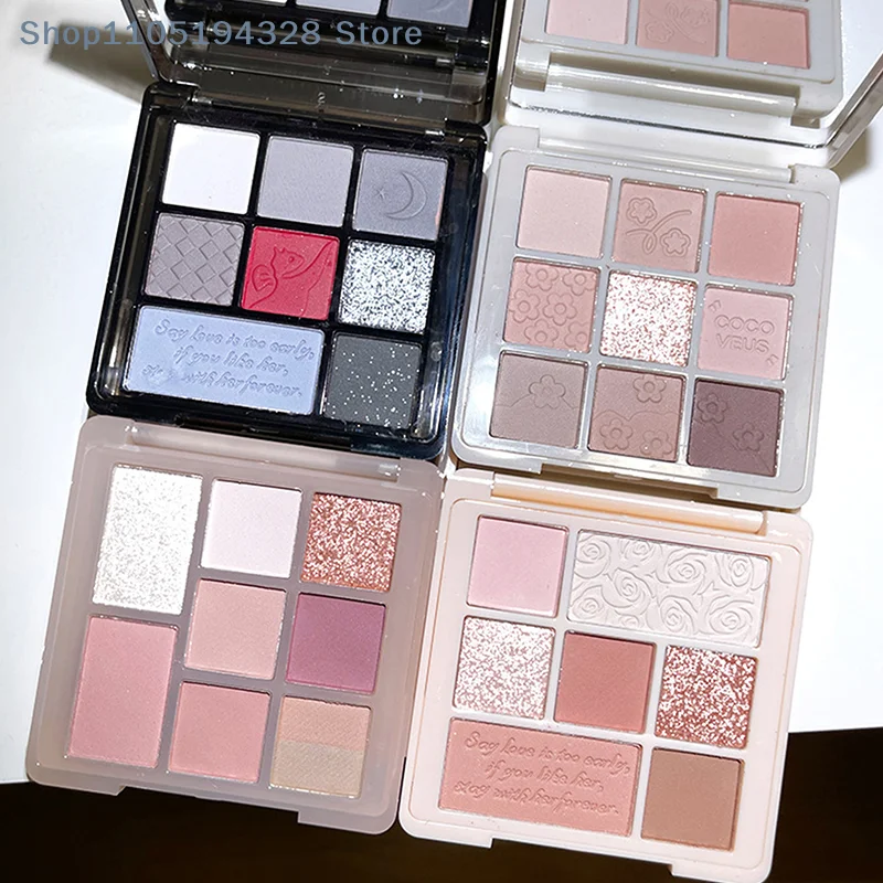 [MP]DIKALU Paleta Cieni do Powiek Cementowe Cienie do Makijażu Oczu Brokat Konturowanie Pigmenty Paleta Perłowy Połysk Modny Koreański Makijaż Cieni