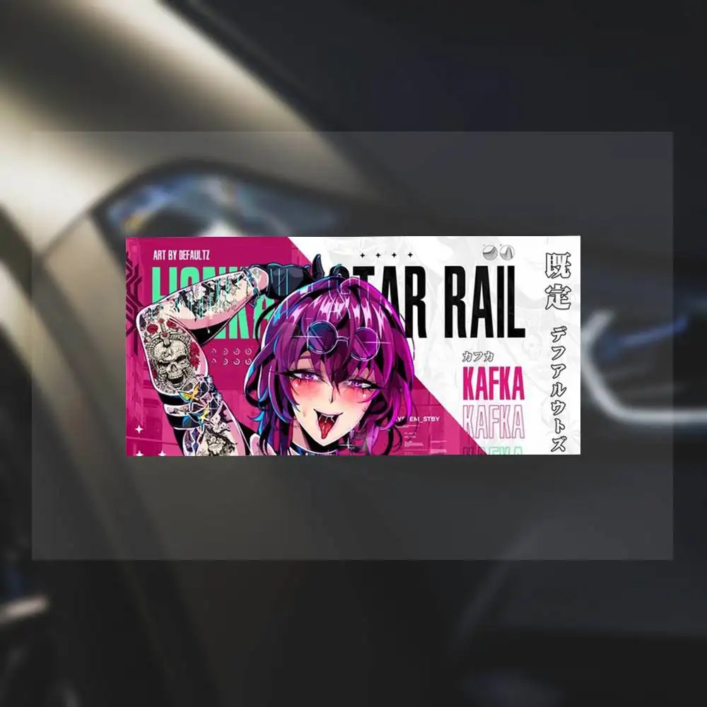 

Anime Girl Hentai Kafka Honkai Star Rail Motorcycle Reflective Stickers Skateboard Laptop Water Bottle Toy Children's Decor