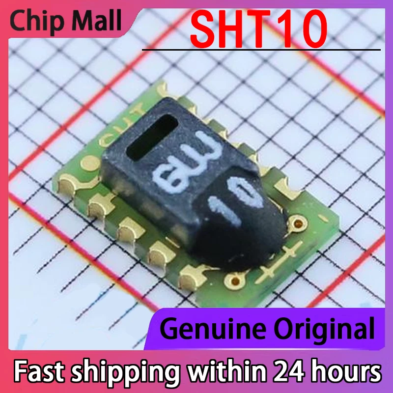 1PCS The Original SHT10 Encapsulated SMD8 I2C Interface Digital Temperature and Humidity Sensor Is Brand New and In Stock