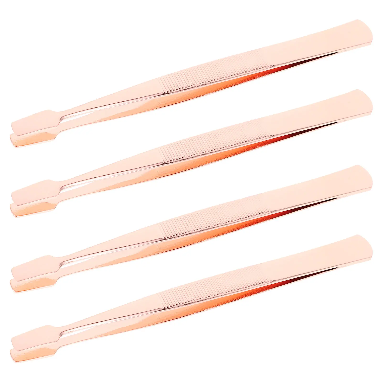 4Pcs Metal Eyelash Extension Tweezers Comfortable Grip Durable Safe Lash Application Stamp Tool Wide Range Use - view 6