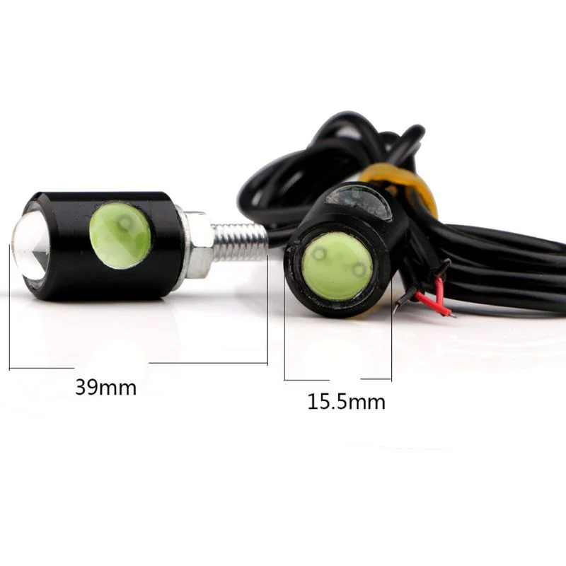 Universale moto LED Eagle Eye Shape Mini targa indicatore di direzione indicatore di direzione fanale posteriore freno fendinebbia lampadina