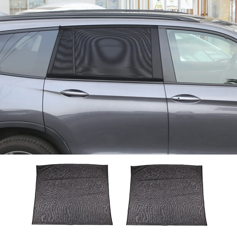 

For Honda Pilot Car Exterior Modification Window Curtain Sunshade Mosquito Protection Insect Net Car Accessories 2Pcs