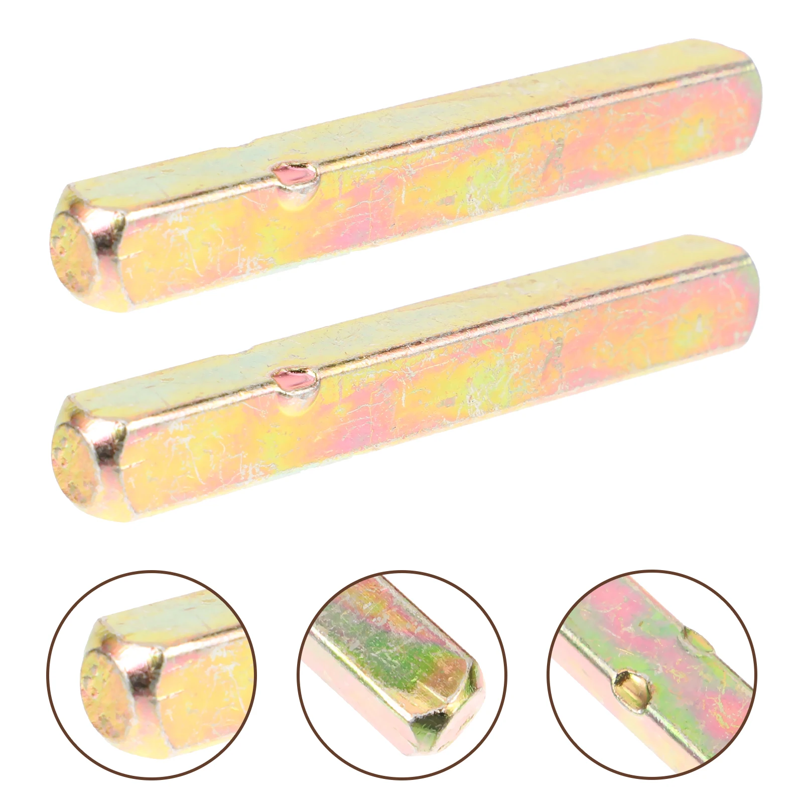 

2 Pcs Door Handle Accessories Replacement Knob Part Garage Parts Vintage Handles Shaft
