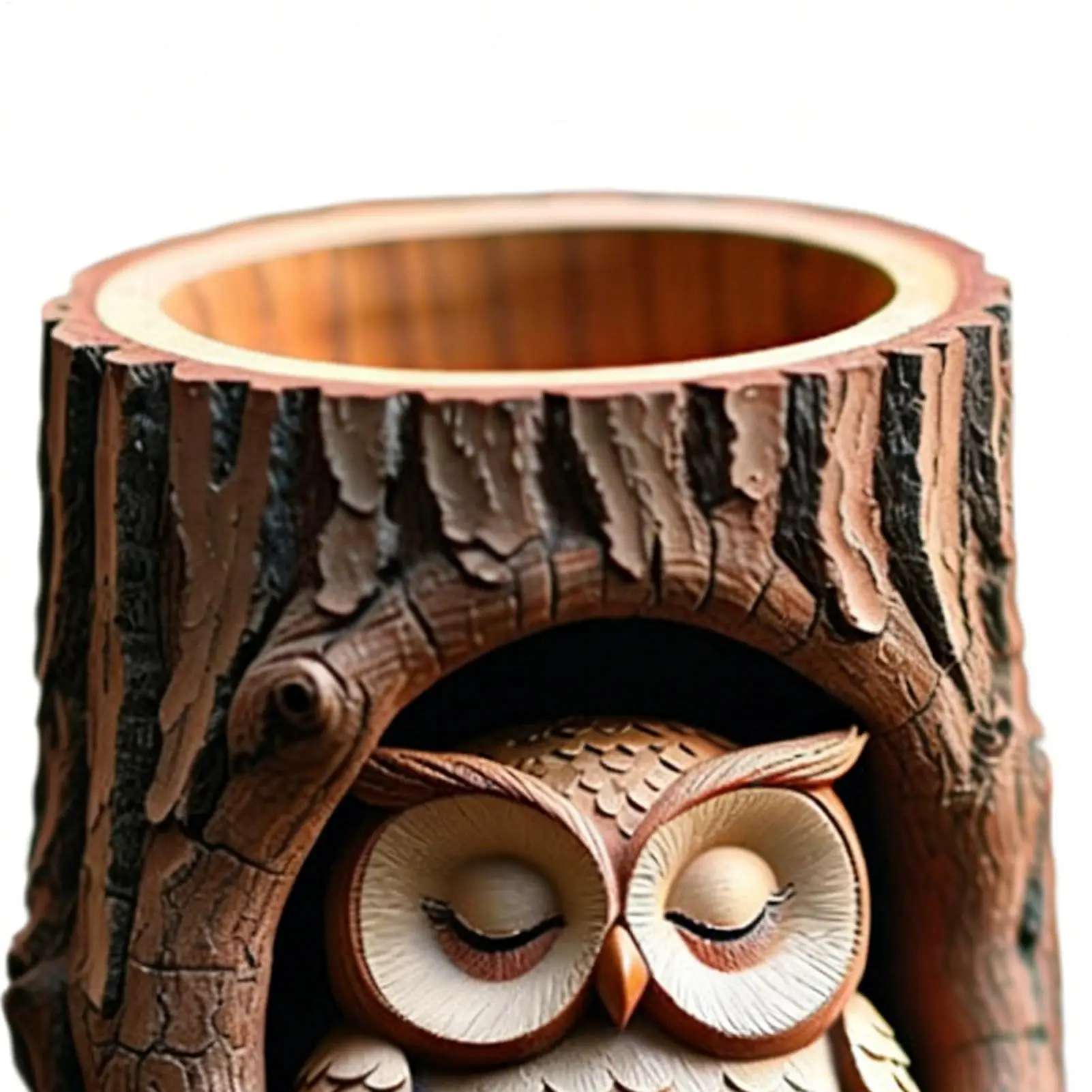 

Silicone Molds For Resin DIY Funny Owl Craft Supplies Storage Desk Decor Silicone Resin Molds For Flower Pot Candle Holder