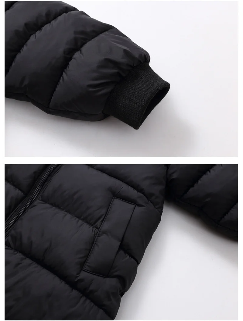 Jungen Mädchen Fleece-Gefütterte Strampler Winter Neugeborene Dicke Plüsch-Warme Bodys Babykleidung Kinder Gepolsterte Kapuzenjacken 0-3 Jahre – Detail 8