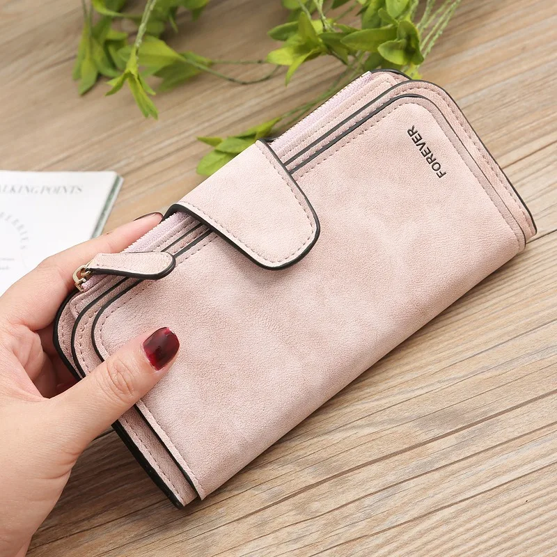 

Brand Leather Women Wallets Designer Zipper Long Wallet Women Card Holder Coin Purse Bags for Women 2023 Carteira Feminina