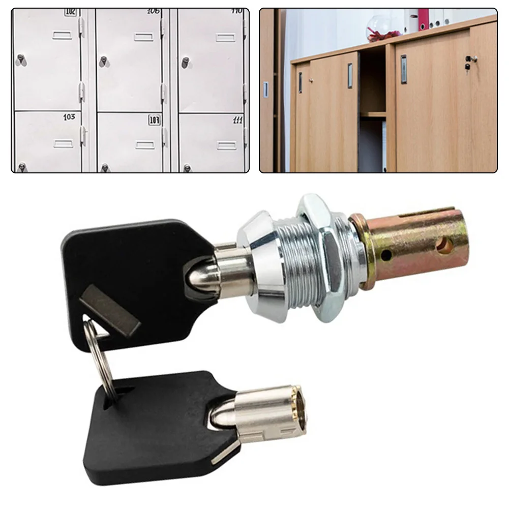 Silver Tool Cabinets Lock High Security Drawer Locking System Replacement Lock Tamper Resistant Design Complete Set With Keys
