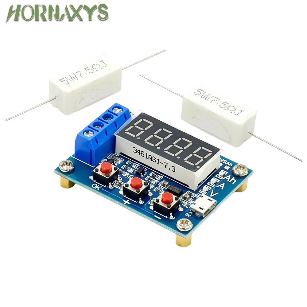 1.2V 12V 18650 ZB2L3 Li-ion Lithium Battery Capacity Tester + Resistance Lead-acid Battery Capacity Meter Discharge Tester