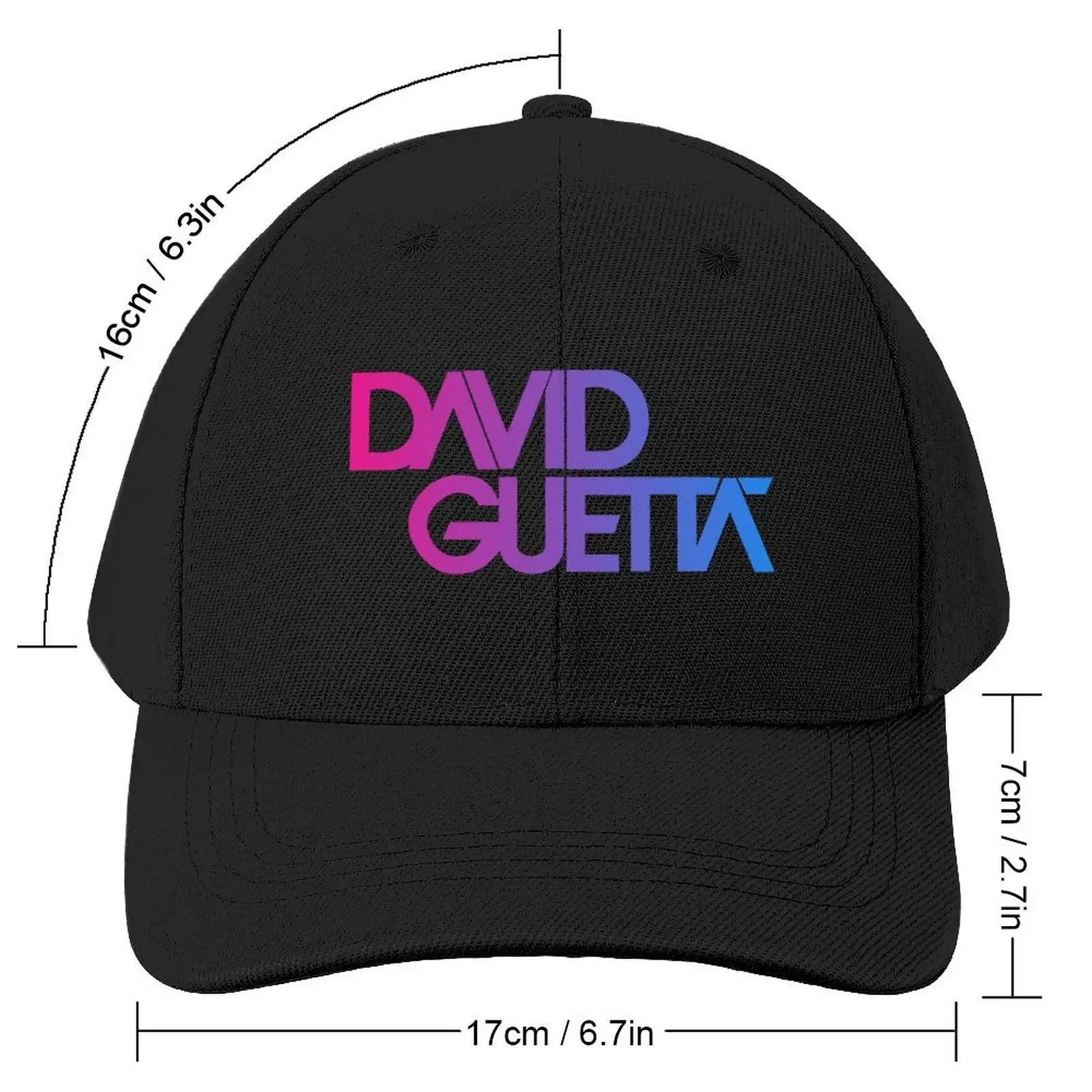 David Guetta fade logo Baseball Cap Anime Hat Beach Beach Outing Caps Women Men's