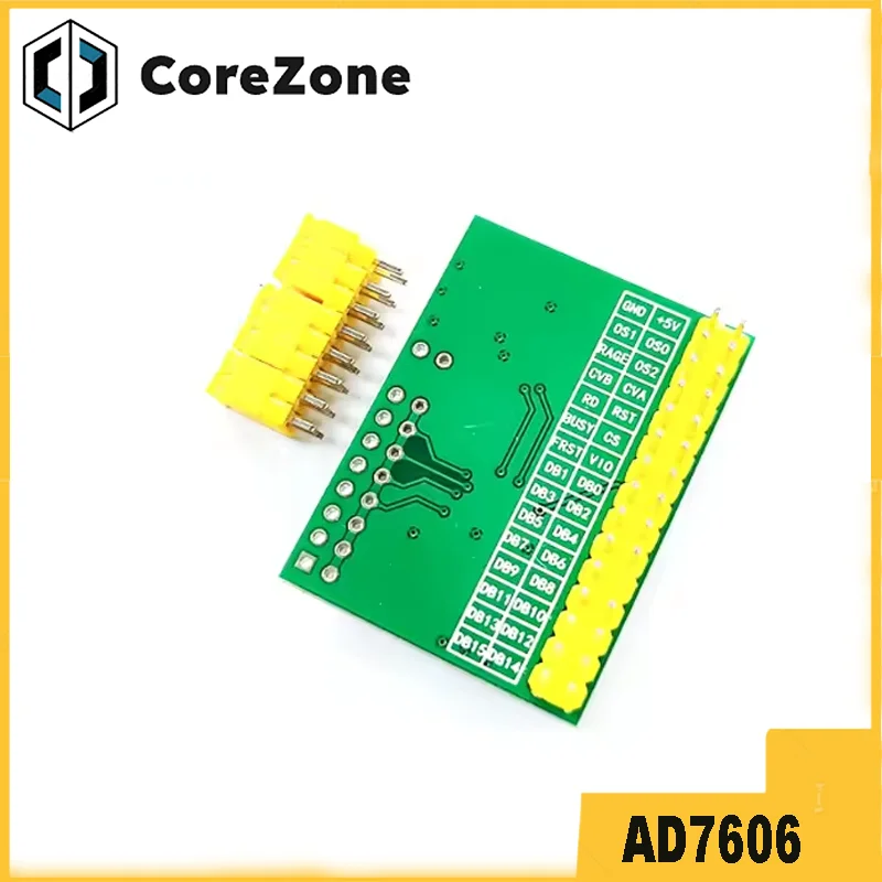 Módulo de aquisição de dados AD7606 ADC de 16 bits Frequência de amostragem de sincronização de 8 vias 200KHz
