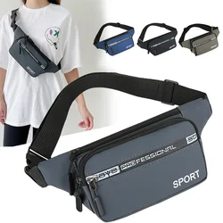 Men's Breast Package Waterproof Outdoor Sports Bag Running Jogging Belt Pouch Waist Bag Fanny Pouch Crossbody Male Banana Bag