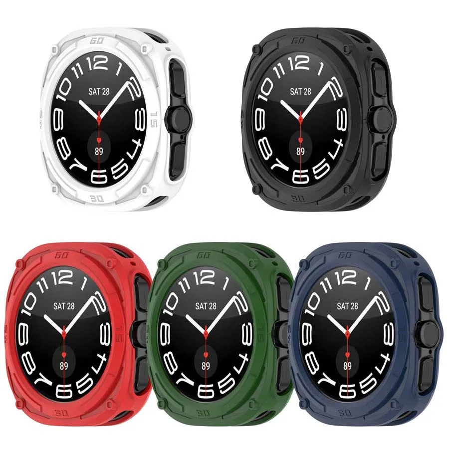 For Samsung Galaxy Watch 7 Ultra 47mm Case Cover Soft TPU Protective Shell Bumper For Galaxy Watch 7 Ultra Protector Accessories