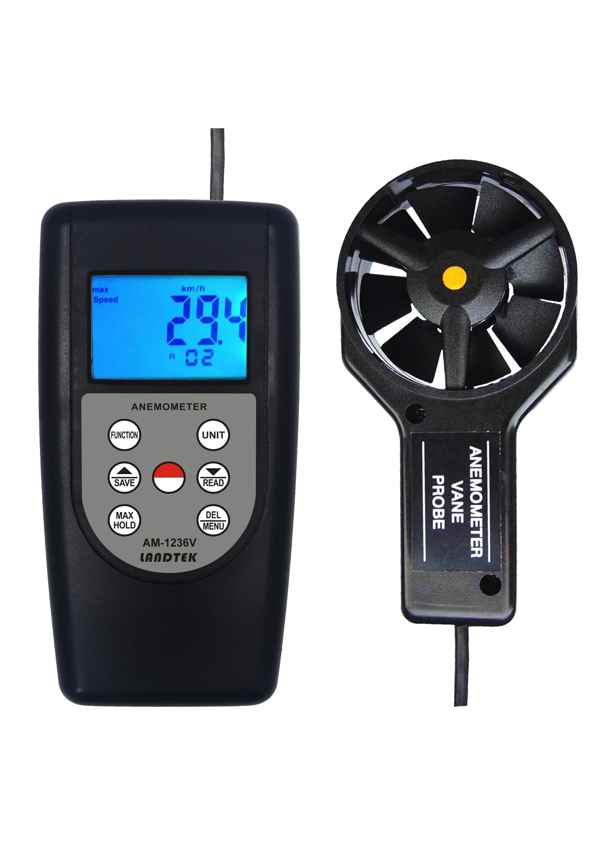 2026  Digital Marine Anemometer 3 Cup Wind Speed Meter AM4836C