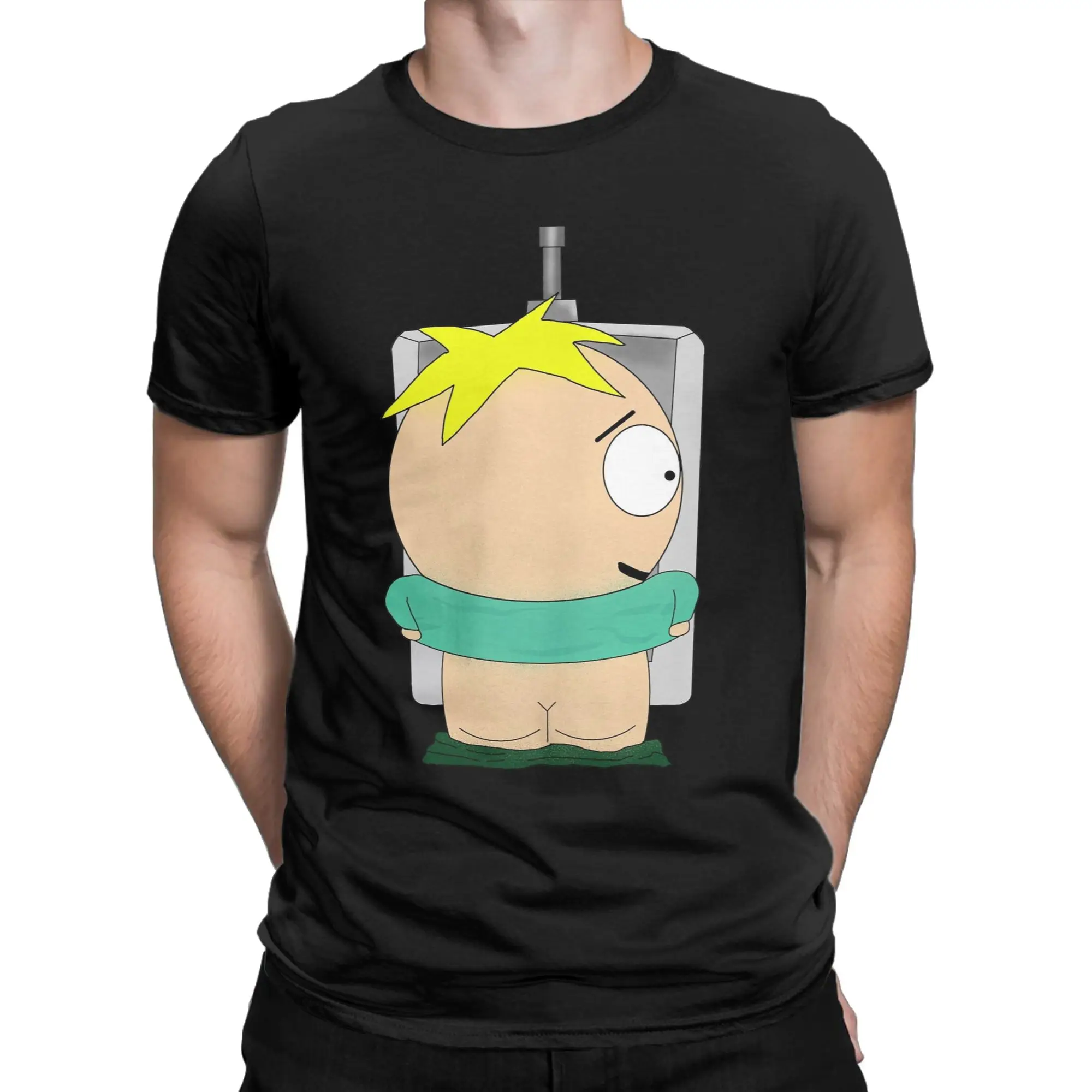 Men Butters from Souths Parks T Shirts  100% Cotton Tops Funny Short Sleeve O Neck Tees Gift T-Shirt