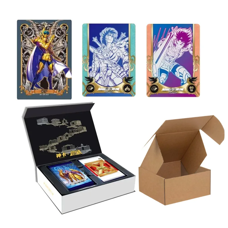 12/24/36/48/Box Wholesale Saint Seiya Cards Collection Anime Japanese Playing Cards Games Board Christmas Toys For Kids Toys