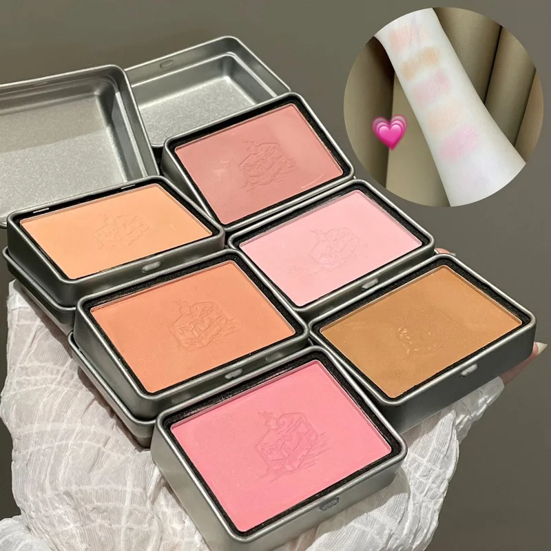 Herorange Monochromatic Grey Powder Blush Natural Shading Highlighting Low Saturation Matte Pure Desire Face Makeup