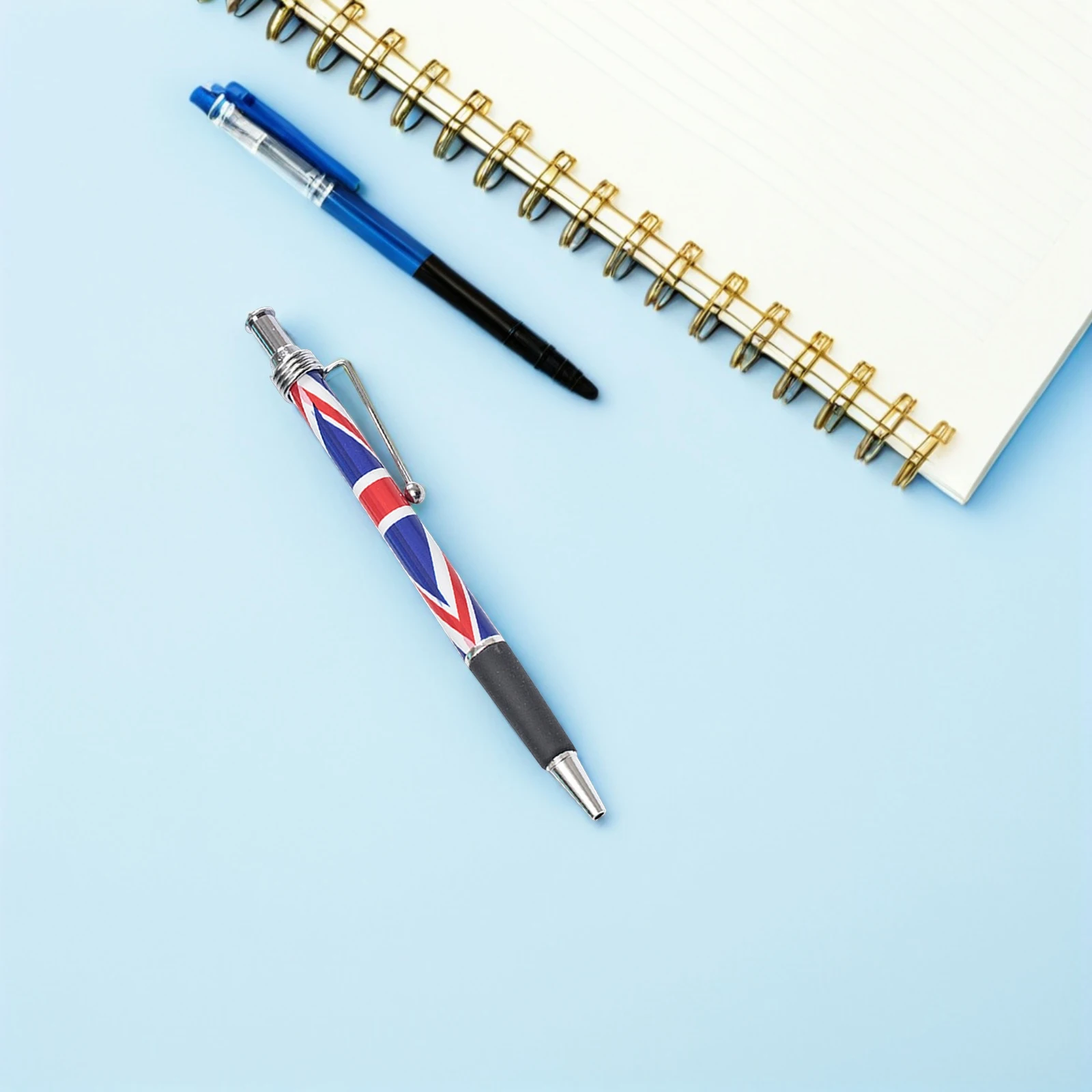 

10pcs British Flag Pattern Ballpoint Pen Smooth Writing Black Ink For Office Home School Use Patriotic Uk Themed Writing