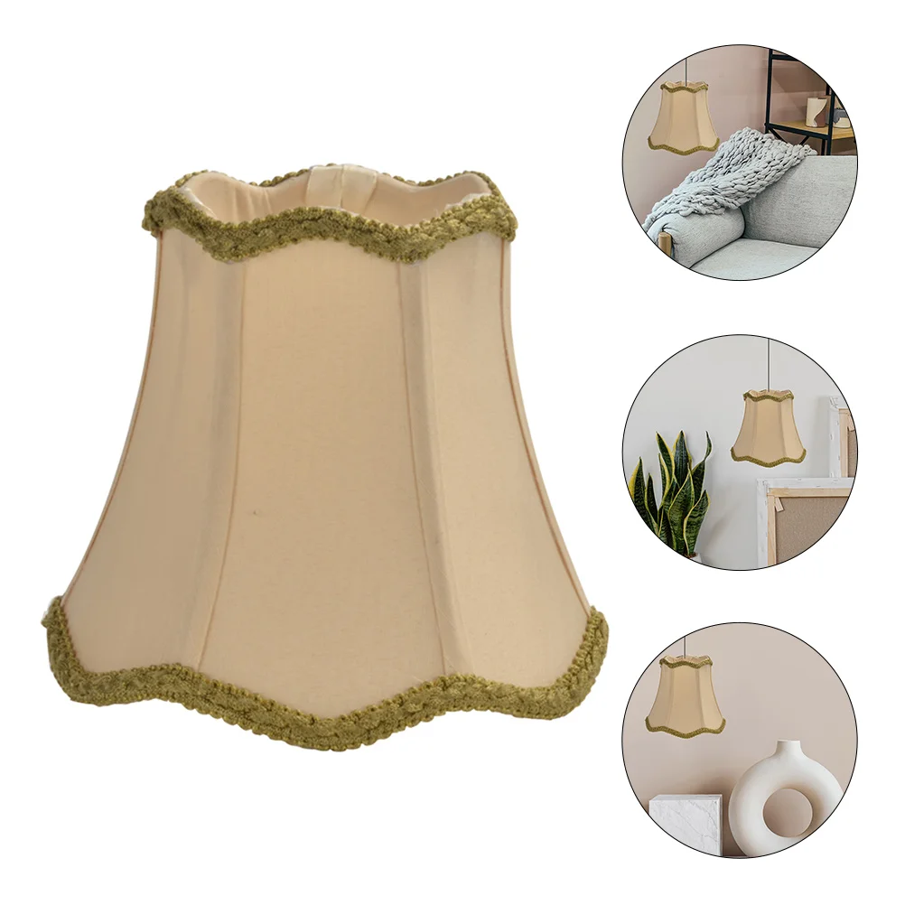 E14 Wave Mouth Lampshade Iron Cover for Home Ceiling Light Chandelier Table Pendant Living Room Bedroom Decor