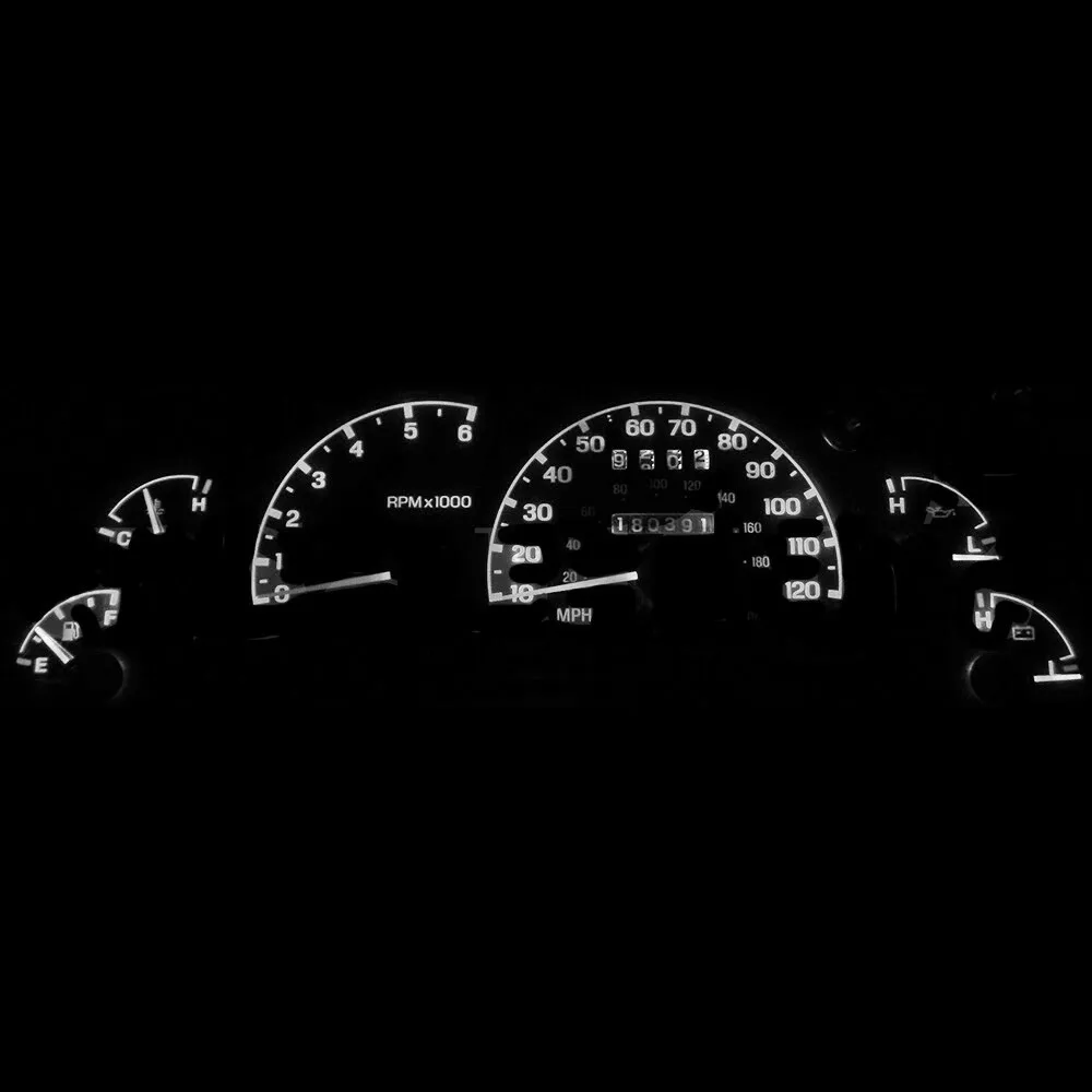 Dash Instrument Cluster Gauges White LED Bulbs For 95-03 Ford Ranger Trucks