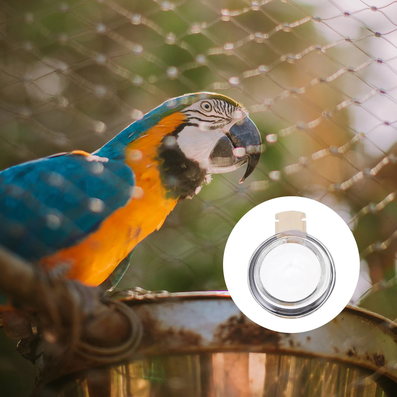 

1Set Birdcage Feeders Food Cups Bath Basins Easy Install Professional Home Use Bird Food Cup Pet Water Cup Bird Bathtub