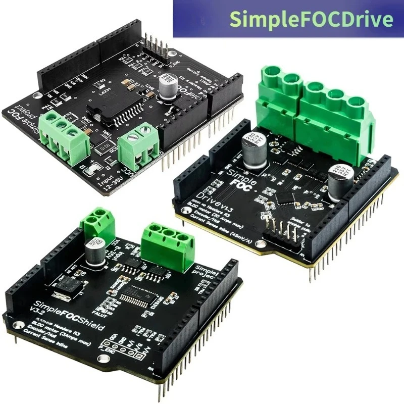 Simple FOC Shield V2.0.4 V3.2 V1.3 BLDC Brushless Motor Control Board Servo Drive Module for Arduino Development Project Parts