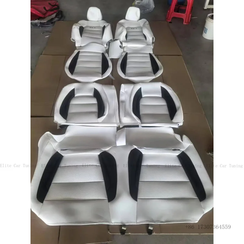 

Индивидуальные чехлы для сидений автомобиля, комплект из 5 штук, роскошные кожаные, подходят для Honda CRV CR-V 2002-2025, полный комплект