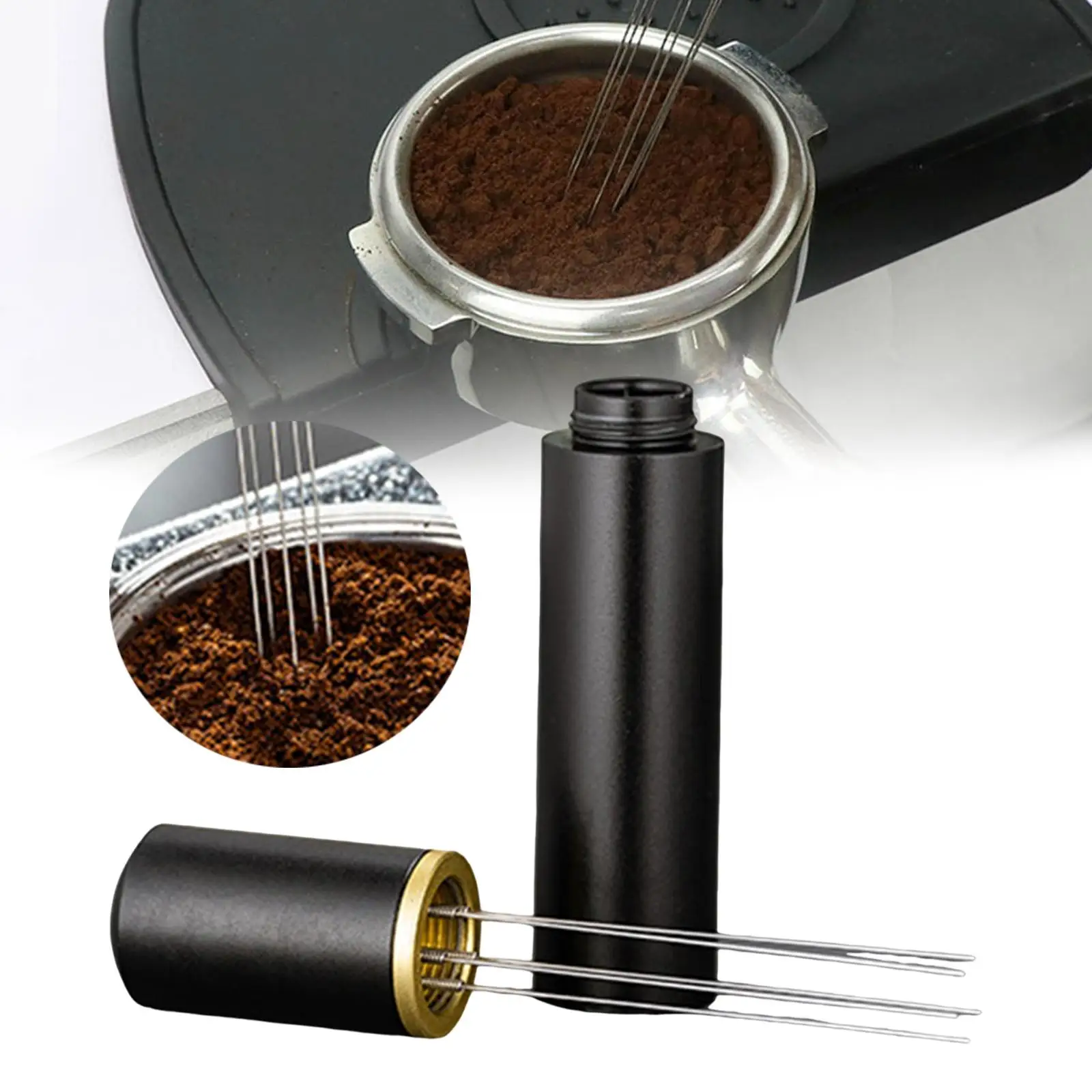 Espresso Distribution Tool, Espresso Coffee Stirrer, Coffee Distributor Pin, Coffee Ground Stirring Tool for Travel, Bar