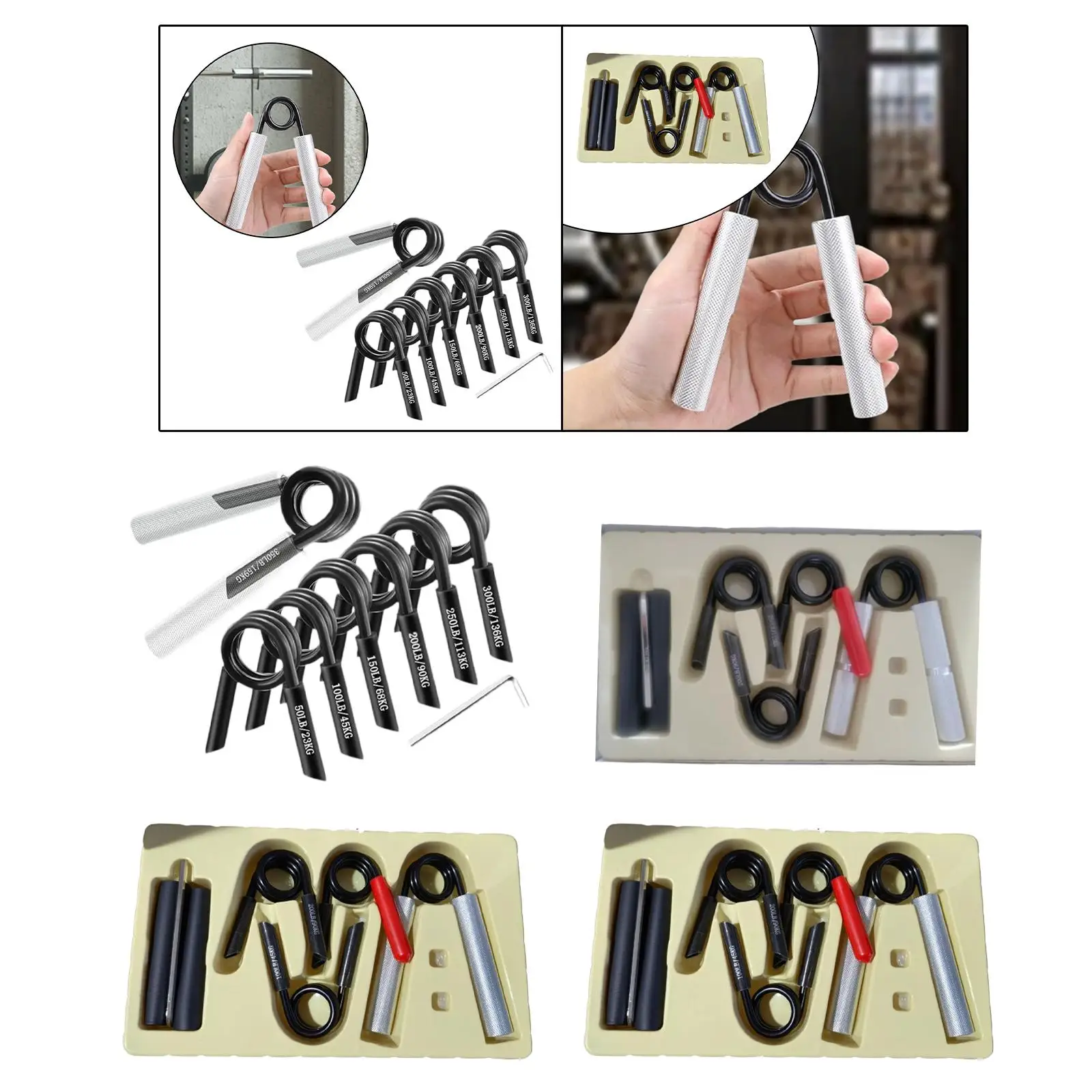 Grip Strengtheners Grip Strength Trainers Versatile Wrist Forearm Strengthener for Sports Fitness Athletes Home Gym Men Women