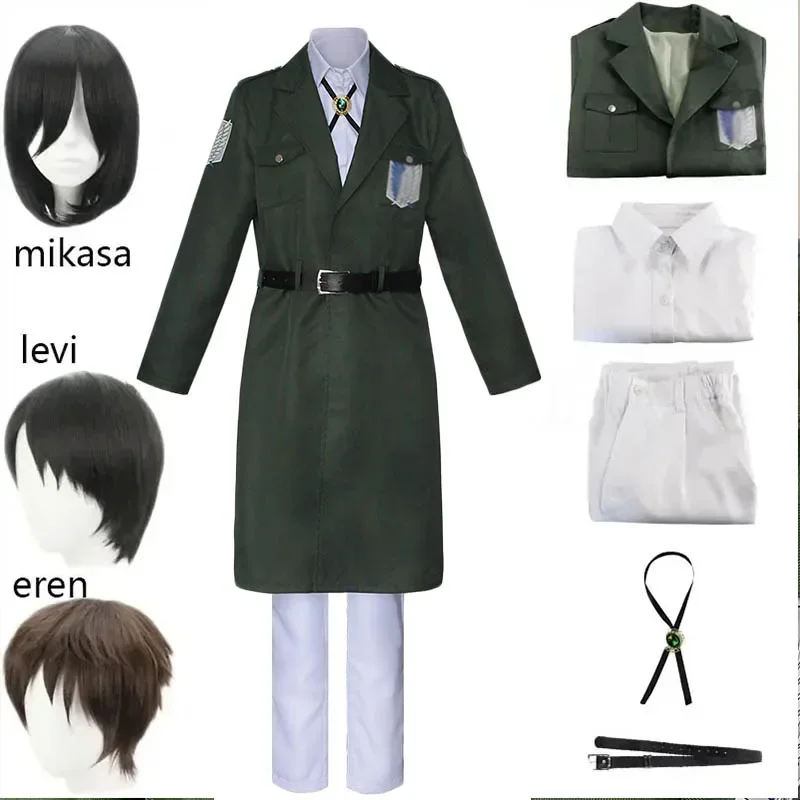 Shingekii no Kyojin Cloak Cosplay Freedom Legion Cape with Necklace Green