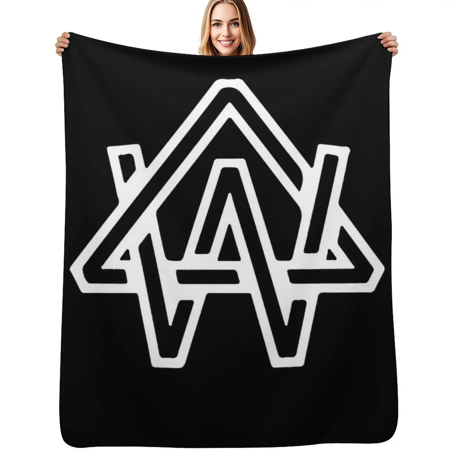 

Alison Wonderland NEW LOGO in White Classic Throw Blanket Travel Size Cozy Blanket for Plane Train