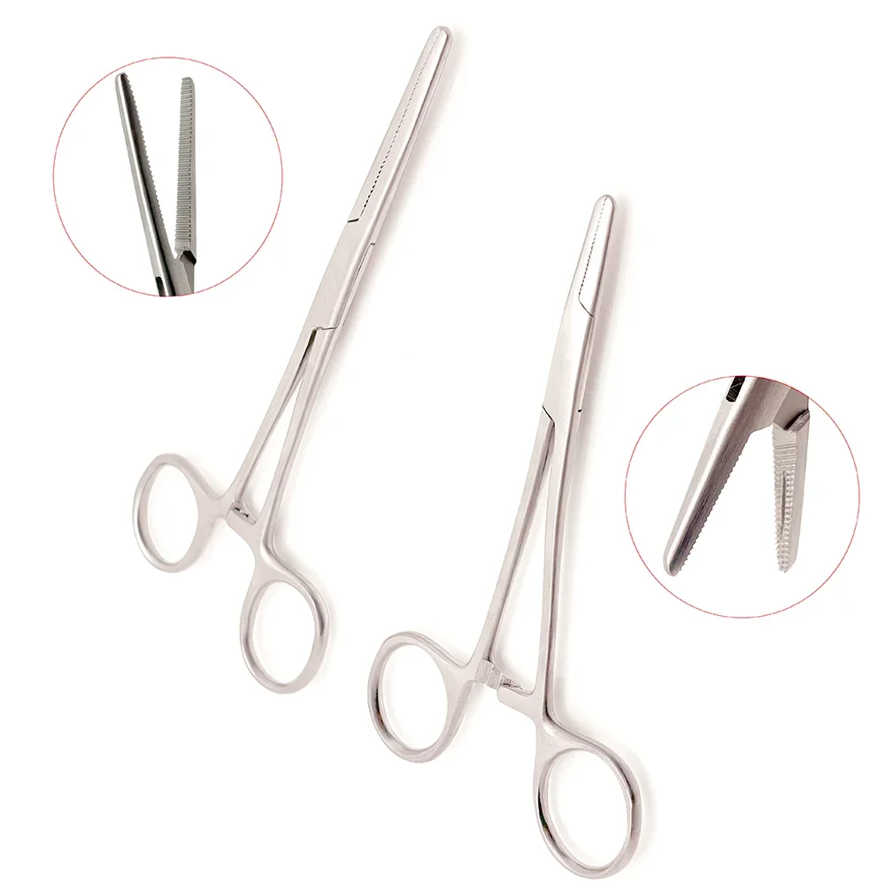 

1 шт., кровоостанавливающие зажимы из нержавеющей стали, щипцы, хирургические щипцы, комплект хирургических инструментов, фиксирующие зажимы для кровоостана, щипцы, плоскогубцы