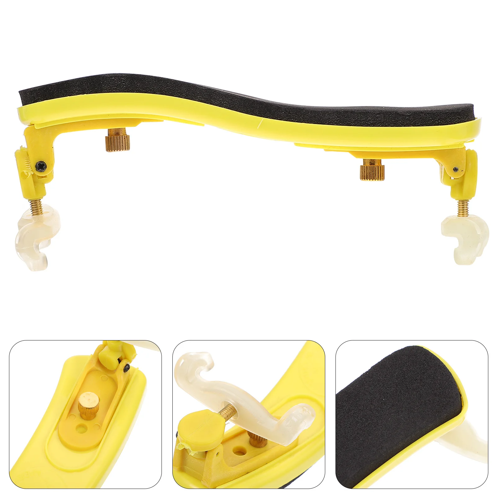 

1Pcs Colorful Violin Shoulder Rest Rubber Material Comfortable Curved Design Portable Violin Holder Ergonomic Support