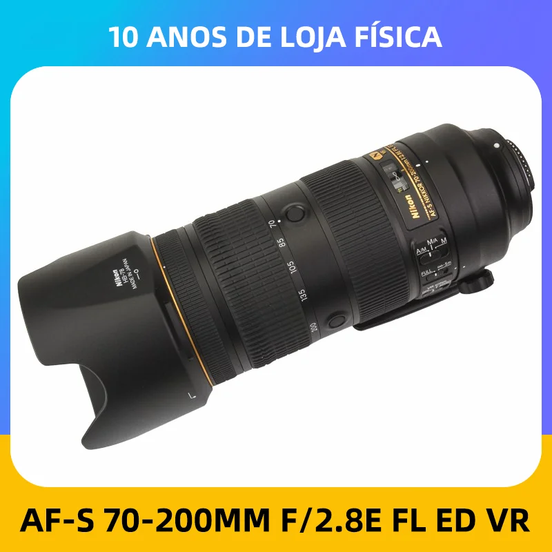 Nikon AF-S FX NIKKOR  AF-S 70-200mm f/2.8E FL VR Lens with Auto Focus for Nikon DSLR Cameras