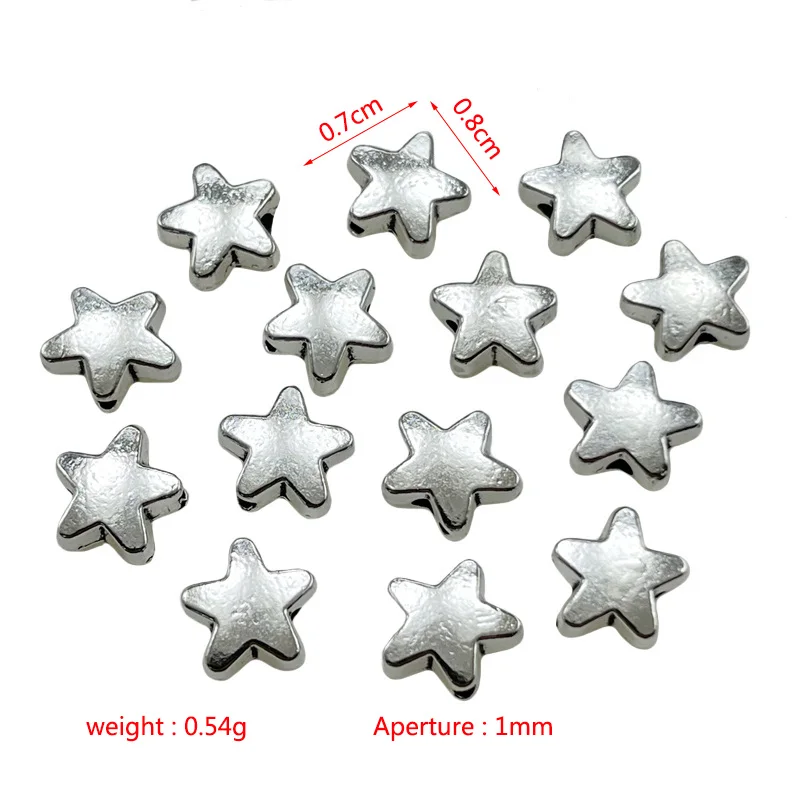 Popular Star Tibetan Silver And Gold Color Loose Spacer Zinc Alloy Beads DIY Jewelry Making Findings Charm Wholesale Accessories