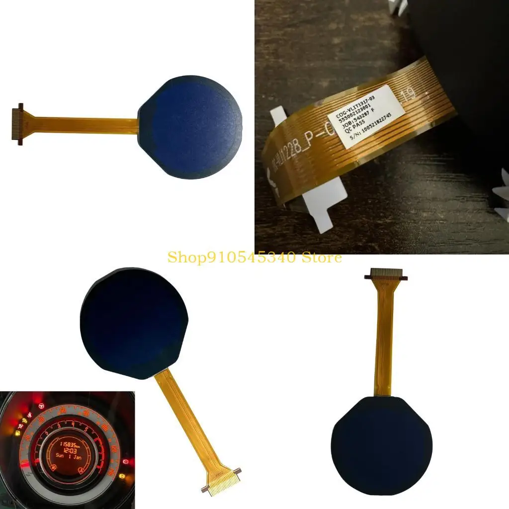 U2JA Instrument Panel LCD Screen Service Panel, Dashboard Display Part with Ribbon Cable Attached COG-VLIT1317-03