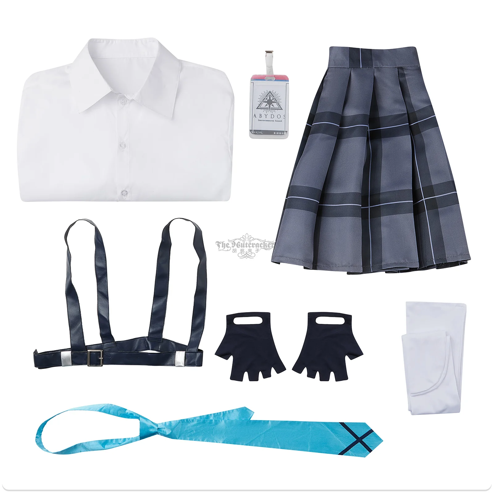لعبة الأزرق الأرشيف تاكاناشي هوشينو تأثيري ازياء زي مدرسي المرأة قميص تنورة ربطة العنق وتتسابق ملابس يومية