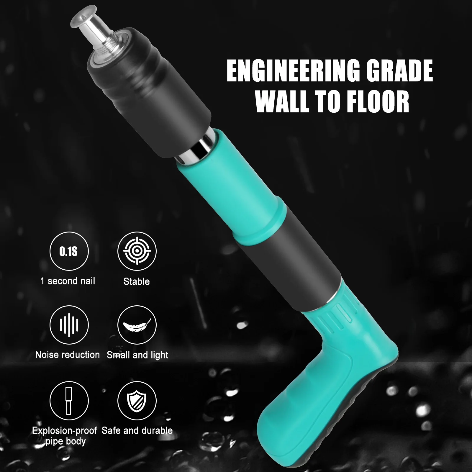 Manual Steel Mini Nail Gun Rivet Tool Pneumatic Cordless Ceiling Concrete Wall Anchor Wire Slotting Device Rivet Gun Power Tool