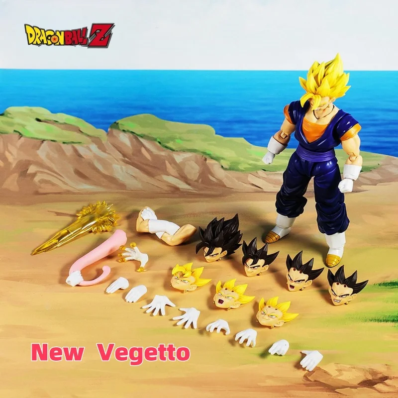 Trump Card Vegetto Demoniacal Fit Dragon Ball Z SHF Super Saiyan SSJ Son Goku VegetaAnime Action Figure Model Toys Collection