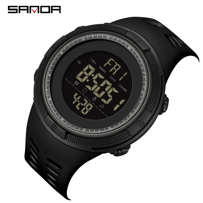 

SANDA 2003 Fashion Military Watches 50M Waterproof Sports Watch For Male LED Electronic Digital Wristwatches Relogio Masculino