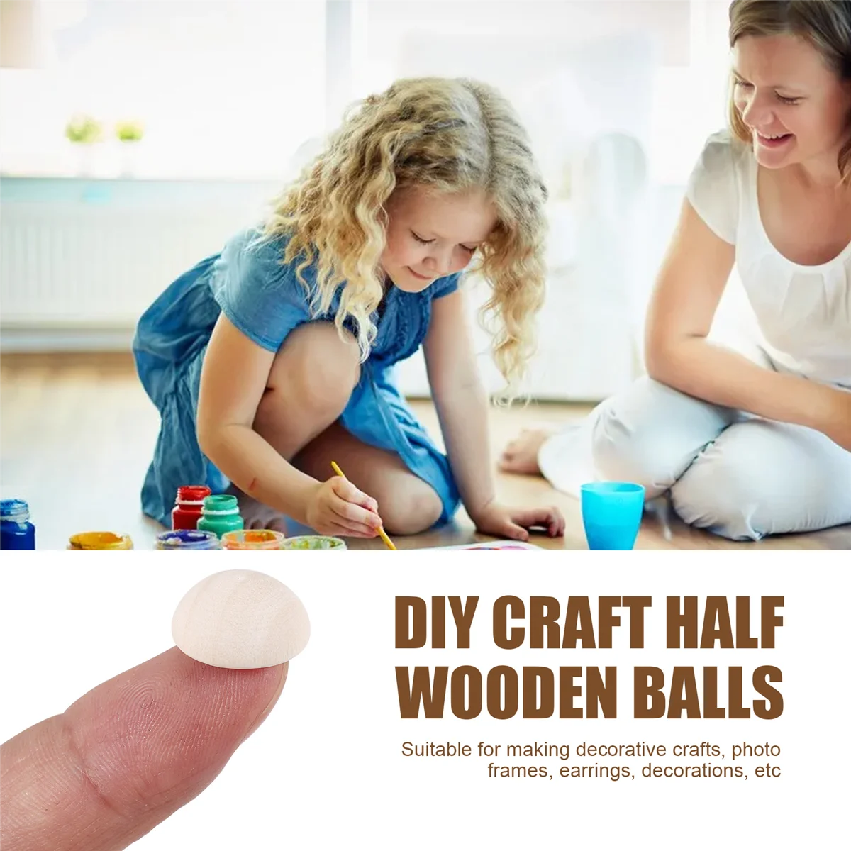 

Качество! 300 шт. разделенные деревянные шары, незавершенные полудеревянные шары, полукруглые ремесленные шары для рукоделия, рукоделия, рождественские украшения