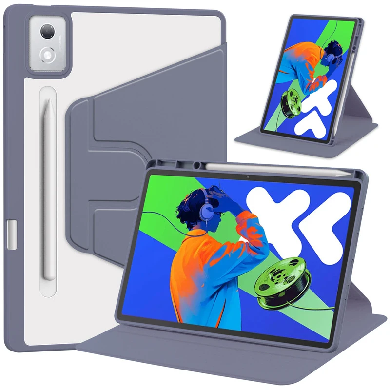 

Для Lenovo Xiaoxin Pad Pro 12,7 дюймов 2025 чехол для Lenovo Tab P12 12,7 TB-373FU TB-375FC умный вращающийся чехол с держателем для карандашей