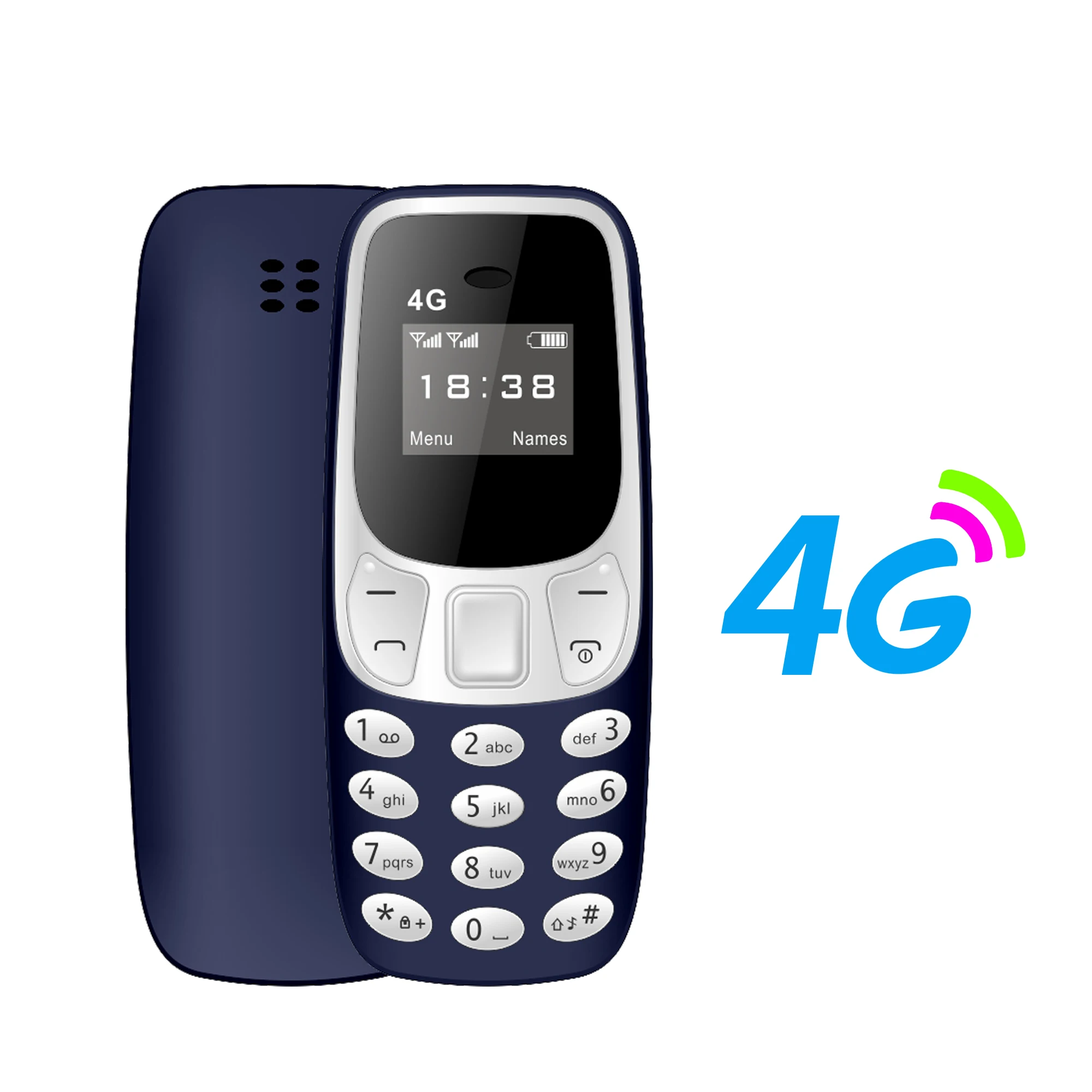 SERVO BM10 4G Mini-knopfunctie Telefoonsnelheidsknop Auto Call Recorder Blacklist 2 SIM Kleine mobiele telefoon Meertalig 2025 Nieuw