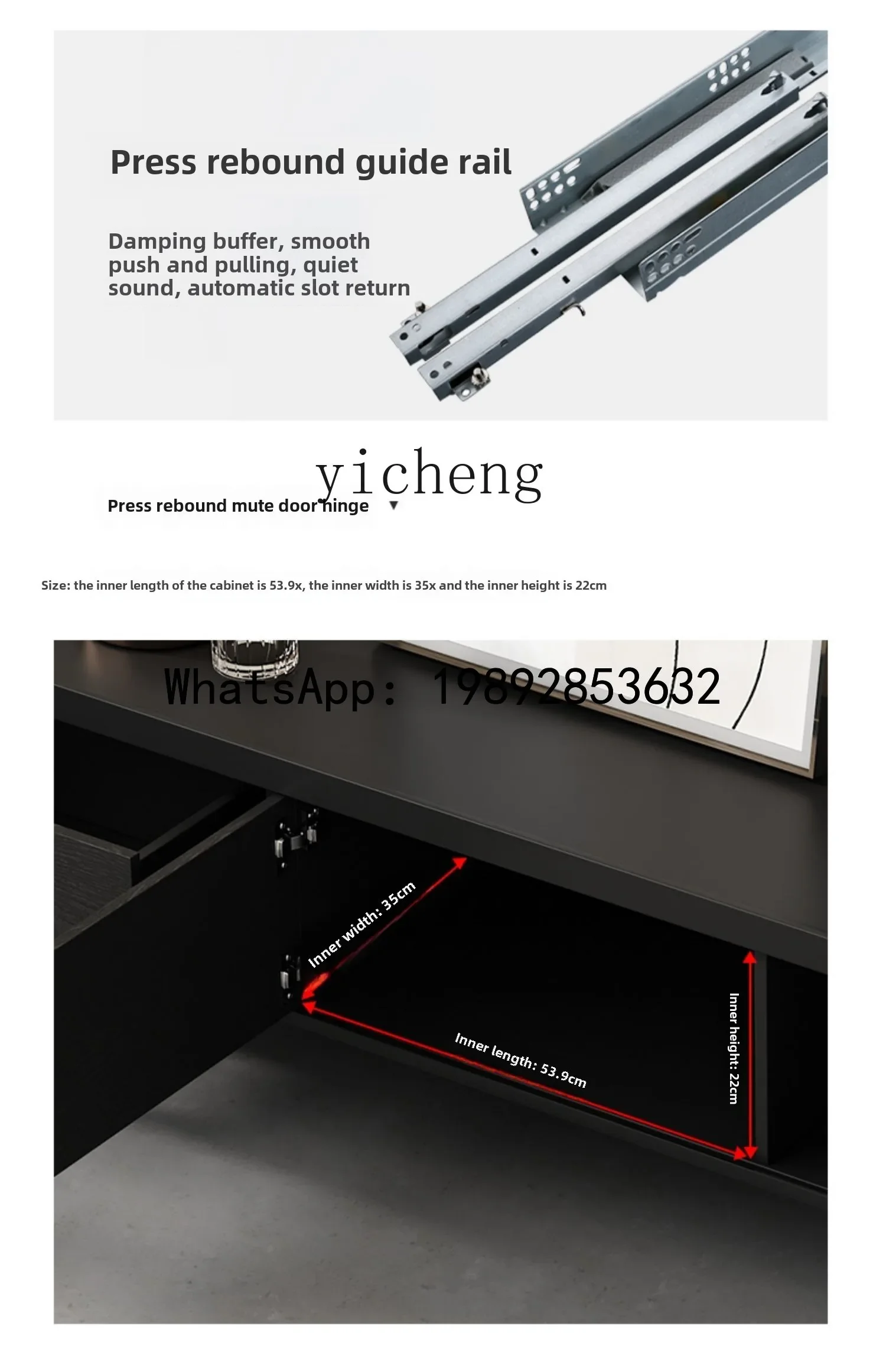 FZ Italian minimalist TV cabinet coffee table combination floor cabinet smoked solid wood leather TV cabinet living room