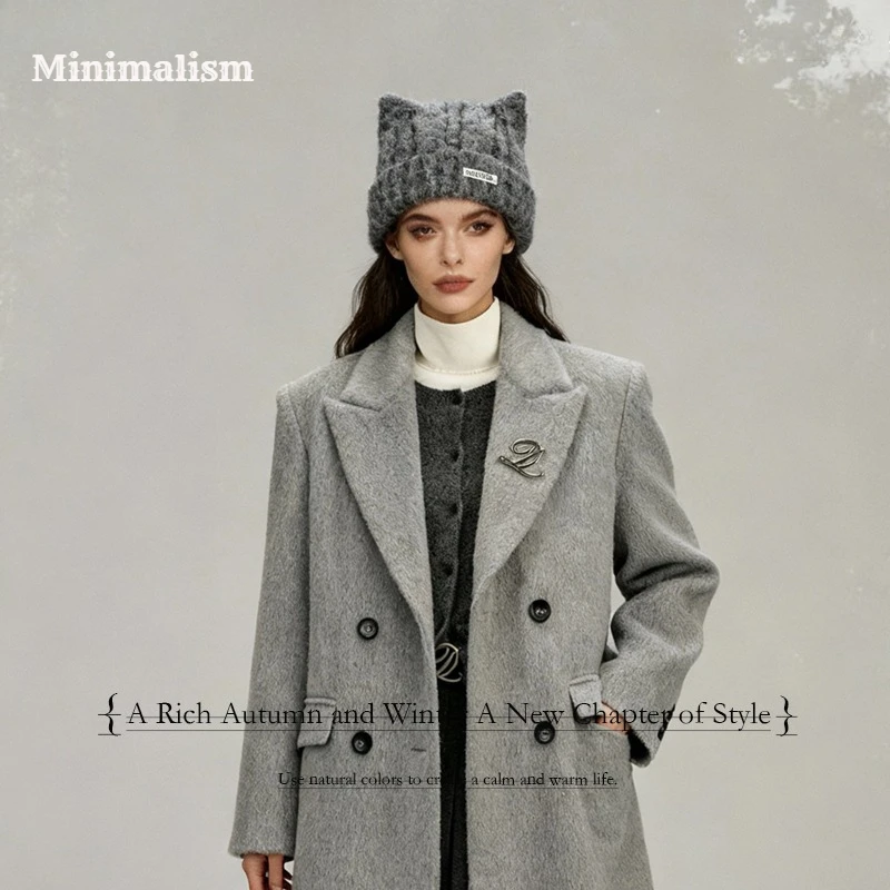 1 قطعة Y2k قبعات كروشيه صغيرة للنساء ، شتاء دافئ يندبروف قبعة جمجمة ريترو مع أذن القط ، مناسبة للعطلات والأنشطة الخارجية